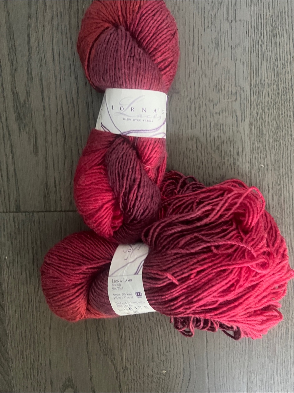2 Skeins LORNA’S LACES Shepherd Sock Merino Wool and Nylon Yarn #107